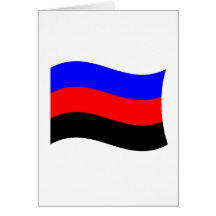 POLYAMORY FLAG WAVING STRIPES CARDS
