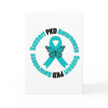 Polycystic Kidney Disease Awareness Butterfly Greeting Cards
