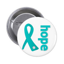Polycystic Kidney Disease Hope Ribbon Button