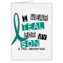Polycystic Kidney Disease PKD Teal For Son 37 Cards