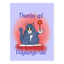 Polydactyls Rule! Postcards