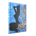 Polynesian Tribal Pin-up Canvas Prints