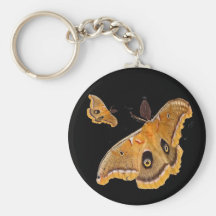 Polyphemus Moth Keychain