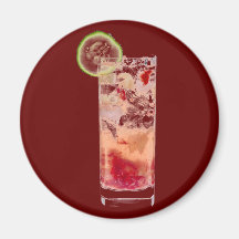Pomegranate Collins Magnet