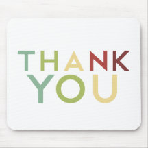 Pomegranate Ink - Multi Colour Thank You Mouse Mat