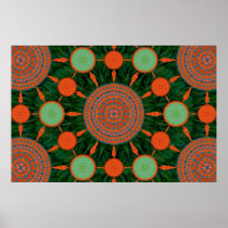 Pomegranate Mandala Array 2 Print