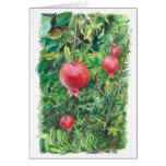 Pomegranate tree card