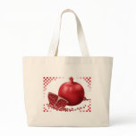 Pomegranate with Seeds Tote Bags