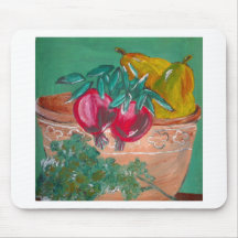 Pomegranates Pears And Parsley Mousepads