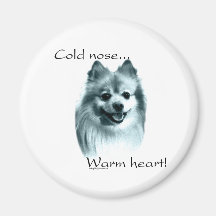 Pomeranian Cold Nose Warm Heart - Magnet