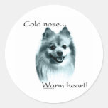 Pomeranian Cold Nose Warm Heart - Sticker