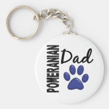 Pomeranian Dad 2 Key Chain