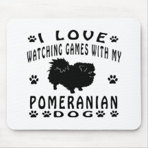 Pomeranian designs mousepads