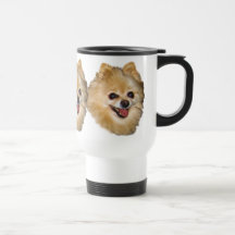 Pomeranian Dog Customisable Travel Mug