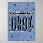 Pomeranian DUDE Posters