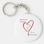 Pomeranian Heart Belongs Key Chains