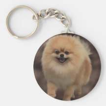 Pomeranian Key Chain