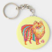 Pomeranian Keychain