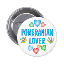 POMERANIAN LOVER PINBACK BUTTON