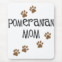 Pomeranian Mum Mousepads