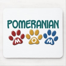 POMERANIAN Mum Paw Print 1 Mousemat