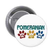 POMERANIAN Mum Paw Print 1 Pins