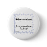 Pomeranian Pawprints - Button