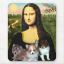 Pomeranian Puppies - Mona Lisa mousepads