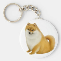Pomeranian Puppy Keychain