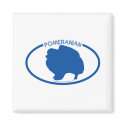Pomeranian Silhouette Magnet