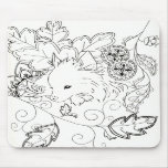 Pomeranian Sketch Mouse Pad