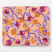 Pomeranians & Pomegranates Mouse Mat Mousepad