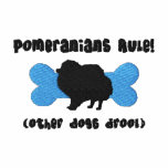 Pomeranians Rule Embroidered Shirt (T-Shirt) embroidered shirts