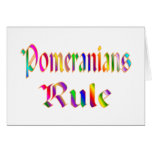 Pomeranians Rule Greeting Card