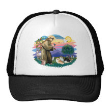 Pomeranians (three) mesh hat