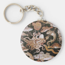 POMPEII COLLECTION / OCEAN - SEA LIFE SCENE KEY CHAINS