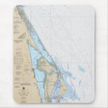Ponce de Leon Inlet to Cape Canaveral FL Chart Mouse Pad