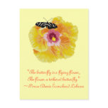 Ponce Denis Écouchard Lebrun Butterfly Quote postcards