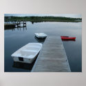 Pond and Boats Poster posters
