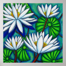 Pond Jewels by Lisa Lorenz Poster