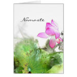 POND LOTUS l Chinese Brush Painting Art Card