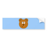 Pondering Bear bumper stickers