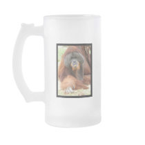 Pongo Orangutan Ape Beer Mug
