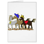 Ponies Three Greeting Cards