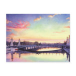 "Pont Neuf Paris" France Watercolor Art postcards