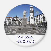 Ponta Delgada, Azores Fridge Magnets