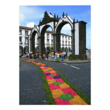 Ponta Delgada city gates Personalized Announcement