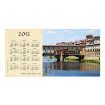 Ponte Vecchio 2012 Calendar Photo Card