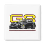Pontiac_G8_black Fridge Magnets