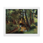Pontoise France art Pissarro painting small bridge flyers
